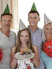 Birthday celebration in odd family